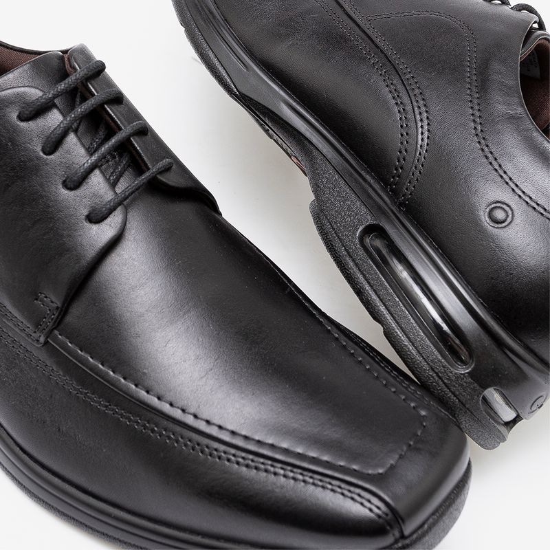 Sapato Smart Comfort Air Spot Preto Cadarço - Loja Online - Democrata  Calçados