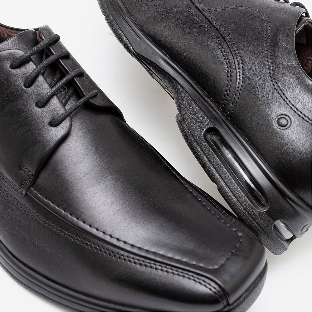 Sapato Democrata Smart Comfort Air Spot Masculino Preto - com Cadarço, Sapato Masculino Democrata Nunca Usado 87987084