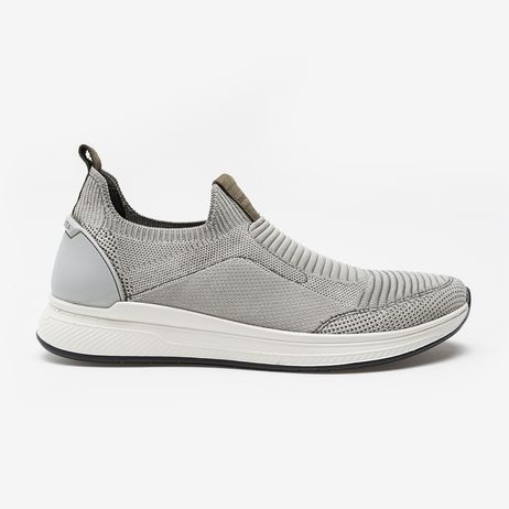 Sapatênis Knit Smart Comfort Journey Extra Soft Cinza