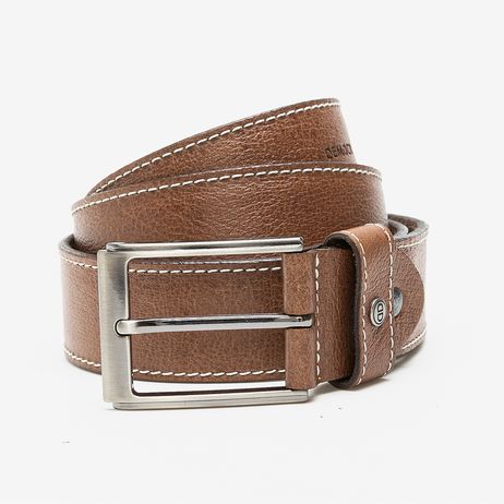 Cinto Largo Denim Conhaque