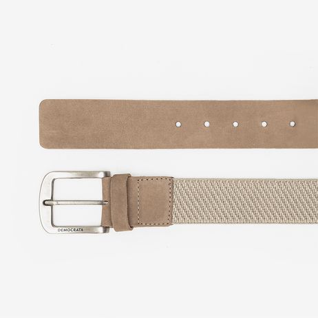 Cinto Largo Denim Taupe