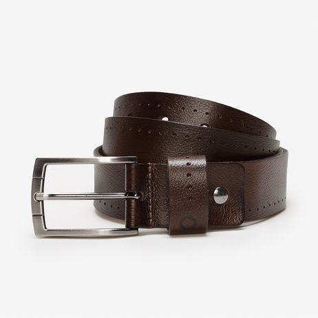 Cinto Largo Denim Mogno