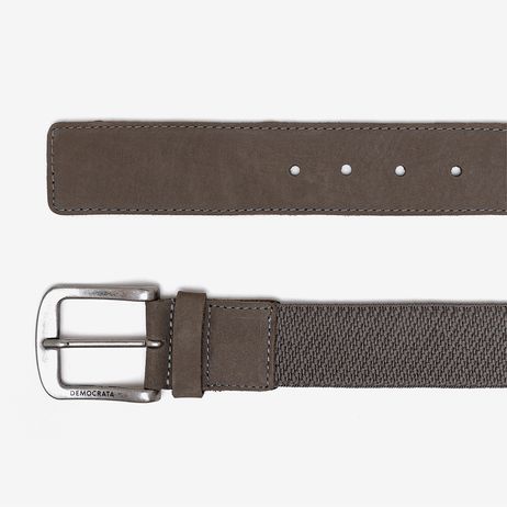 Cinto Largo Denim Marrom