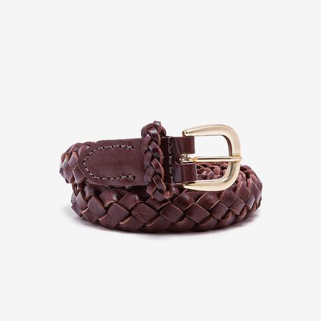 Cinto Feminino Marrom Couro
