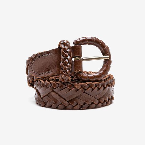 Cinto Feminino Couro Marrom