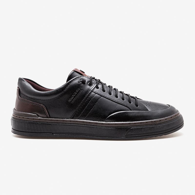 Tenis-Masculino-em-Couro-City-Preto-Preto-37