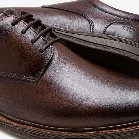 Sapato Masculino Bay Mogno Couro