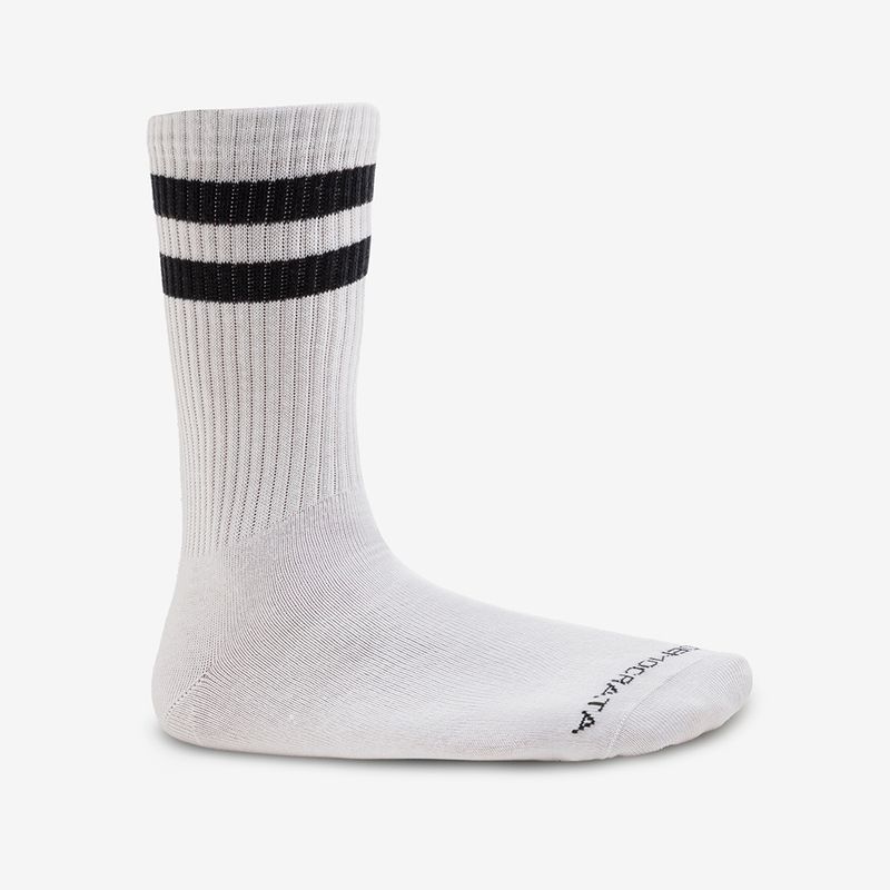 Meia-Masculina-Cano-Alto-Algodao-Poliamida-Branca-com-Listras-Pretas-39-44