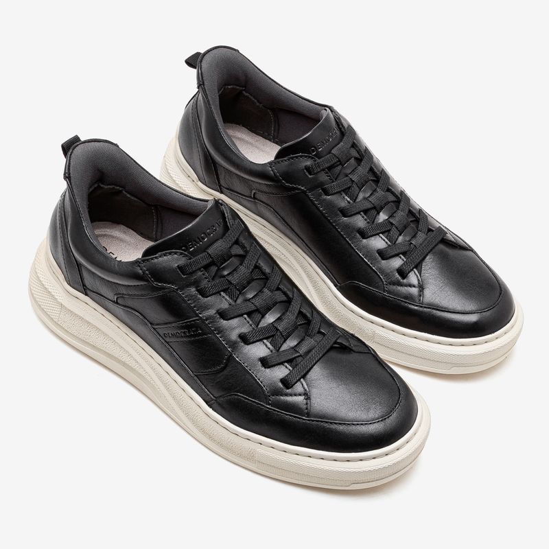 Tenis-Masculino-Pace-Couro-Calce-Facil-Preto-Preto-37