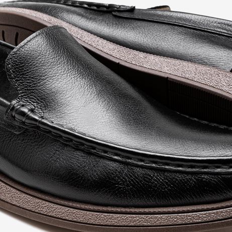 Mocassim Masculino Couro Nash Preto