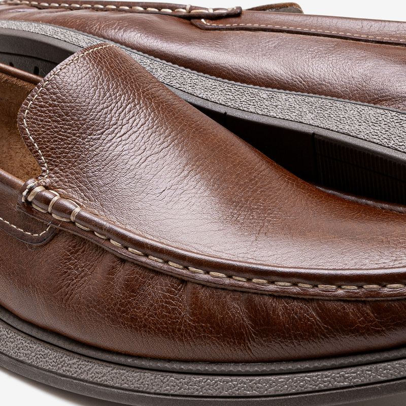 Mocassim-Masculino-Couro-Nash-Marrom-Marrom-37