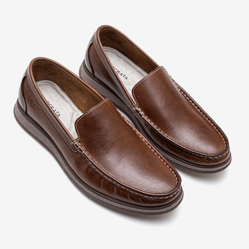 Mocassim-Masculino-Couro-Nash-Marrom-Marrom-37