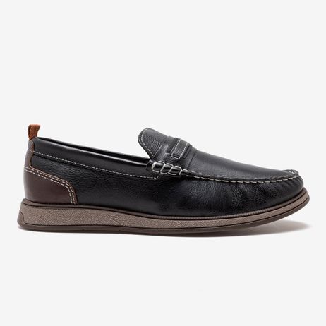 Mocassim Masculino Couro Nash Preto