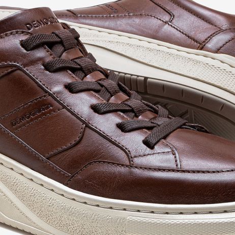 Tênis Masculino Calce Fácil Pace Marrom