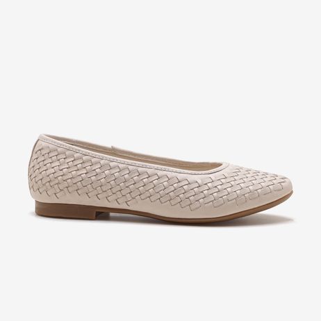 Sapatilha Feminino Lorena Couro Off White