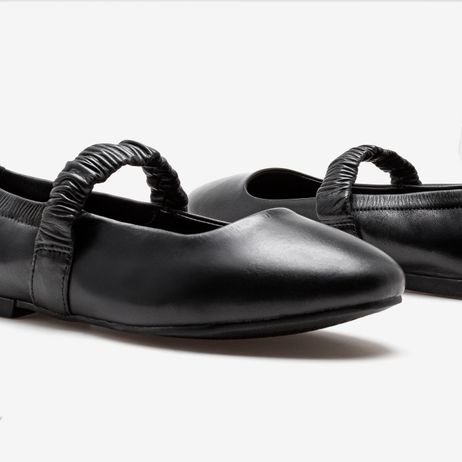 Sapatilha Feminina Emma Couro Preto