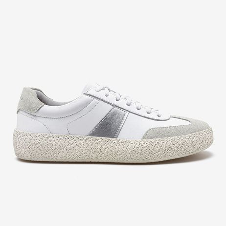 Tênis Feminino Bora Branco/Cinza