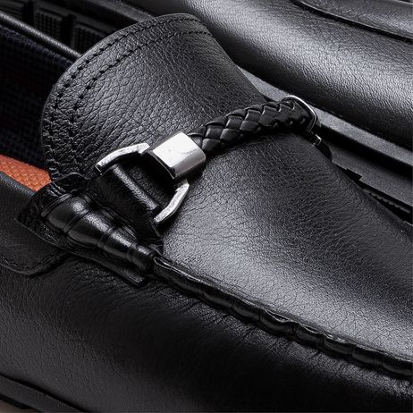 Mocassim Masculino Tom Couro Preto