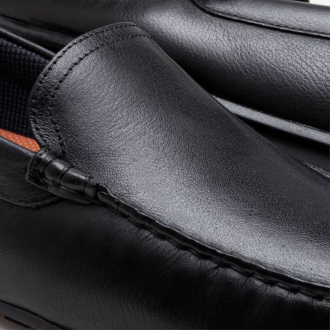 Mocassim Masculino Couro Tom Preto
