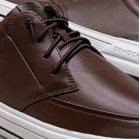 Tênis Masculino Clay Couro Marrom