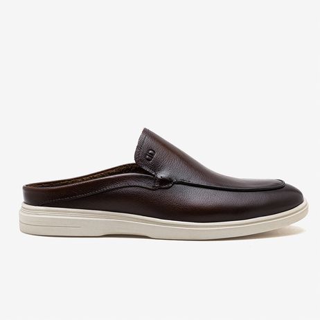 Mule Masculino Tulum Couro Marrom