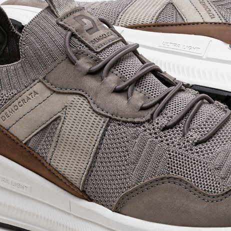 Tênis Masculino Brad Ultra Light Knit Creme