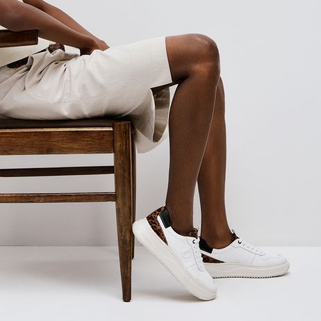 Tênis Feminino Block Branco Oncinha