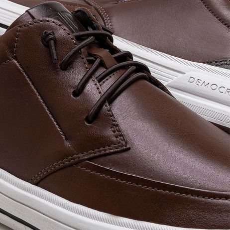 Tênis Masculino Clay Couro Marrom