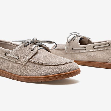 Mocassim Feminino Olivia Couro Creme