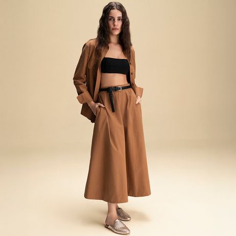 Mule Feminino Lorena Couro Dourado