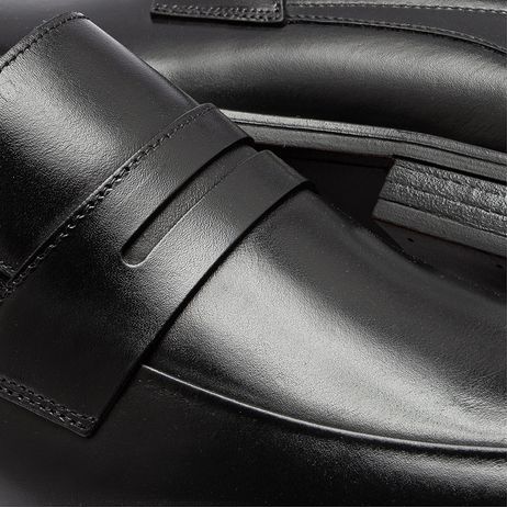 Sapato Social Vega Couro Preto