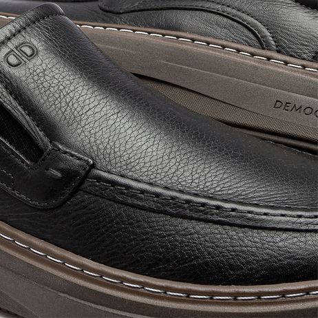 Sapatênis Slip On Calce Fácil Grid Preto