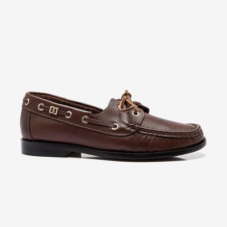 Mocassim Feminino Cora Marrom Couro
